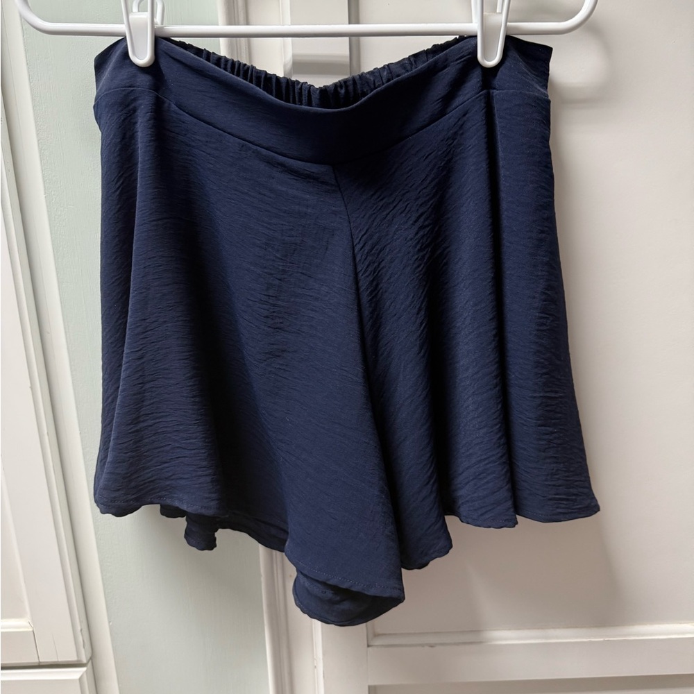 Adrienne Blue Skorts with Flowy Design